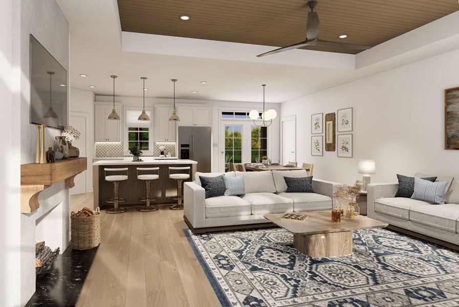 Representative furnished interior of a home built from the Otto by Zeal Home Builders in Echo Grove, Poolville (Image 6).