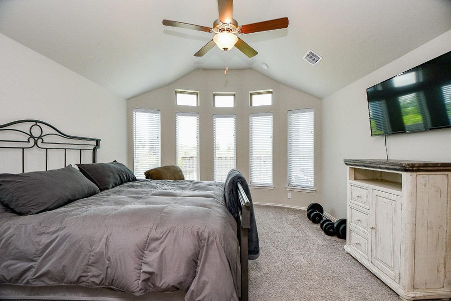 Primary bedroom with views Primary bedroom with views