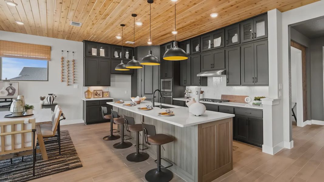Representative furnished interior of a home built from the Melody by Chesmar Homes in Newhaven, Manor (Image 10).