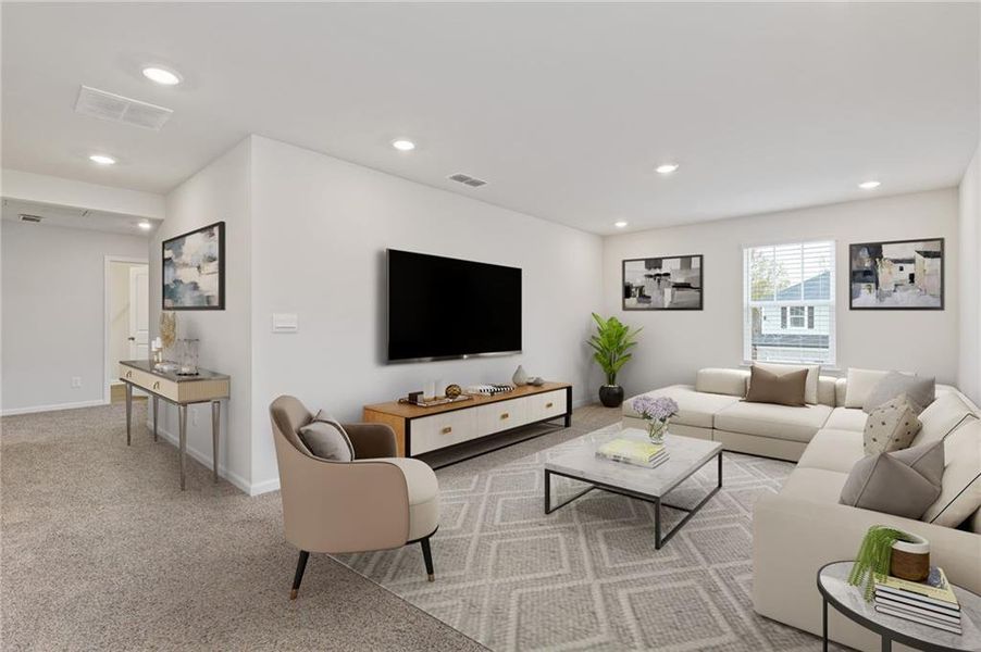 Furnished interior view inside a new home in , Braselton (Image 12).