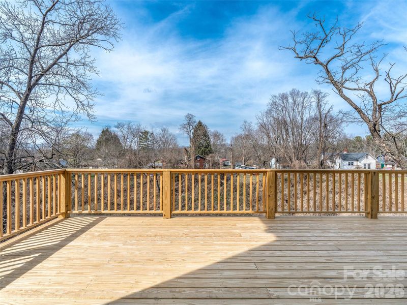 Exterior details and patio area of a home in , Asheville (Image 28).