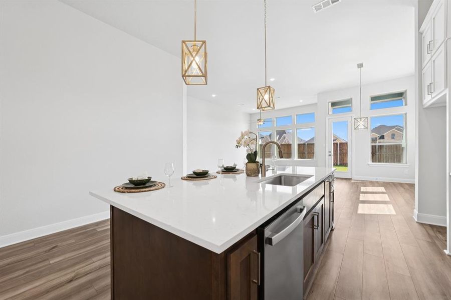Furnished interior view inside a new home in Sandbrock Ranch, Aubrey (Image 6). Furnished interior view inside a new home in Sandbrock Ranch, Aubrey (Image 6).