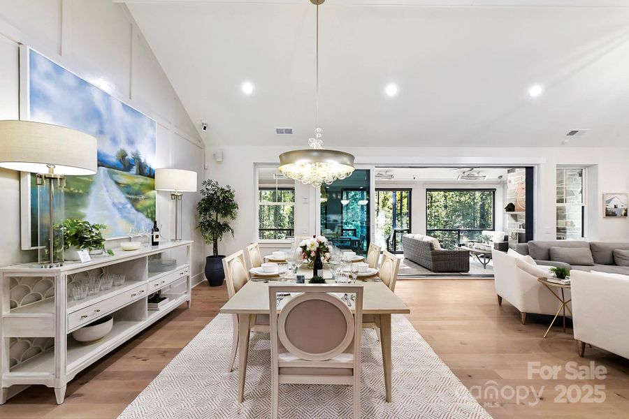 Furnished interior view inside a new home in , Weddington (Image 15).
