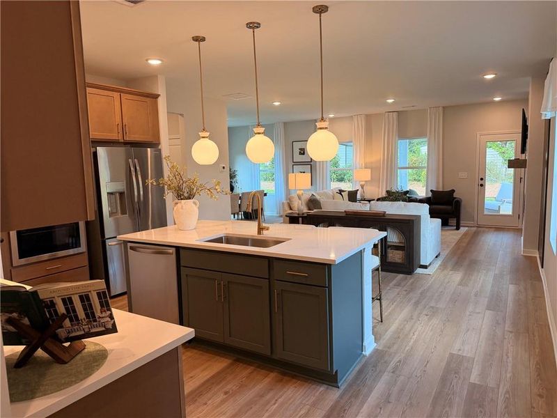 Furnished interior view inside a new home in Greene Farm, Cartersville (Image 8).