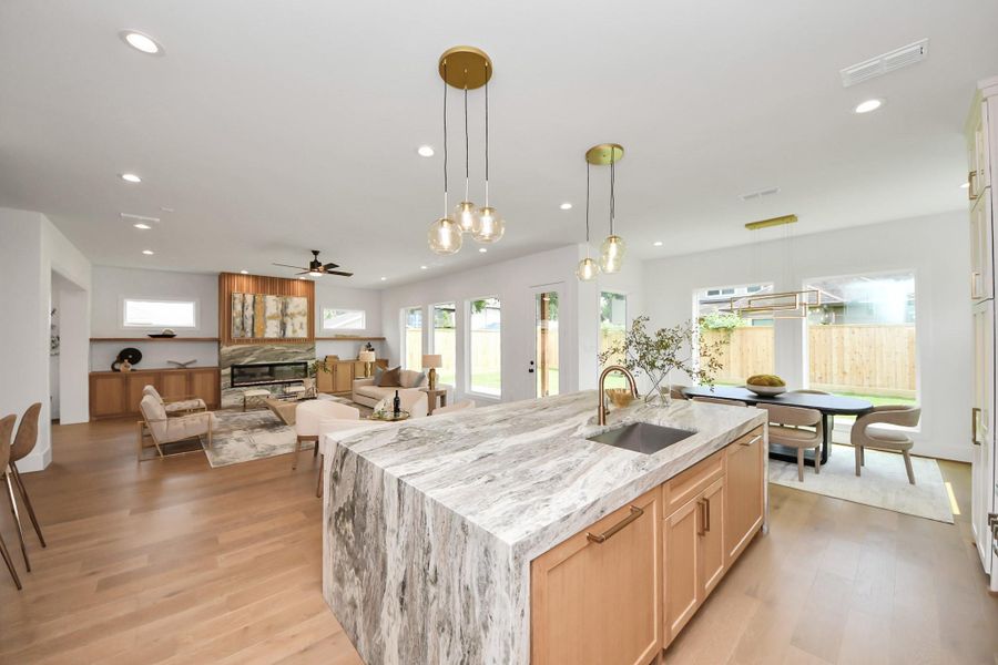Furnished interior view inside a new home in , Houston (Image 4).
