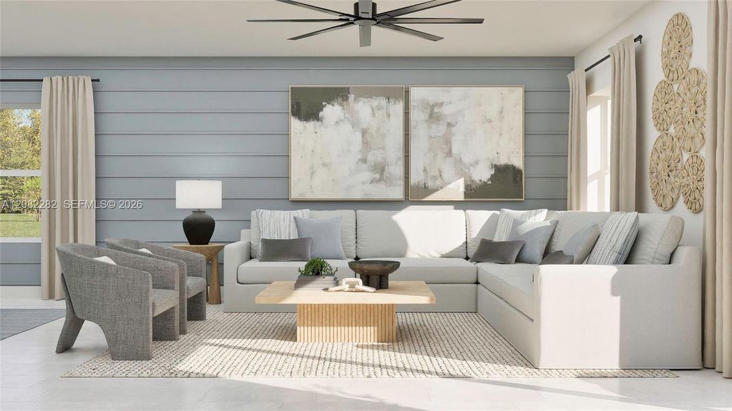 Furnished interior view inside a new home in Verdana Grove, Miami (Image 5).
