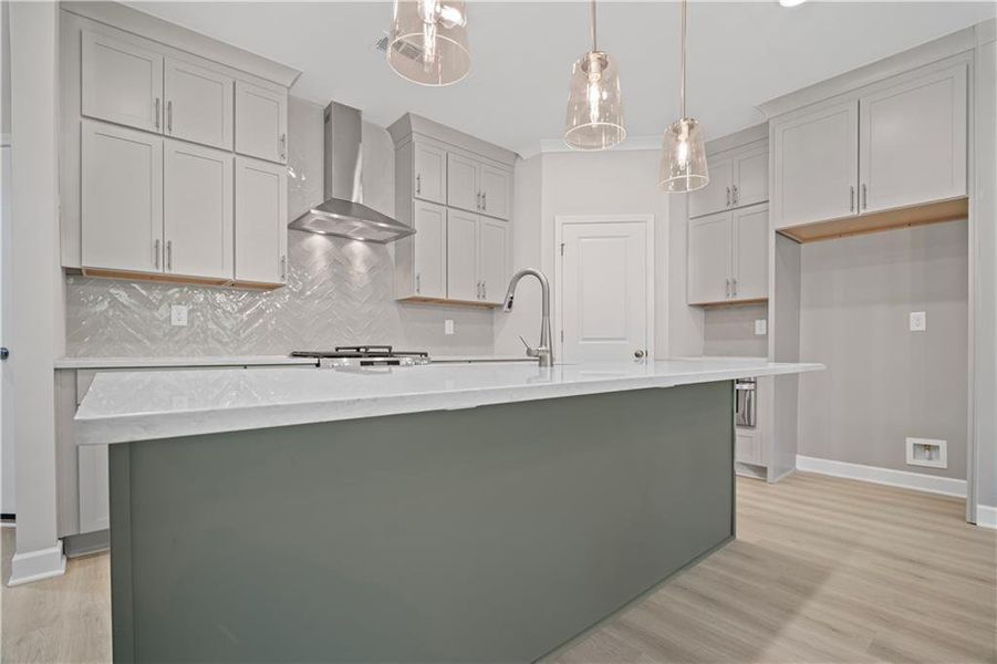 Furnished interior view inside a new home in The Retreat at River Green, Canton (Image 5).