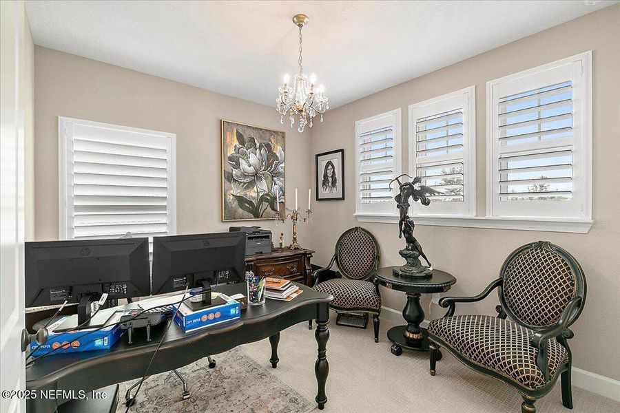 Furnished interior view inside a new home in , Jacksonville (Image 22).