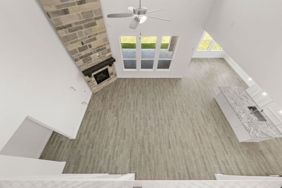 Representative unfurnished interior of a home built from the Grayson by UnionMain Homes in Cambridge Crossing, Celina (Image 38).