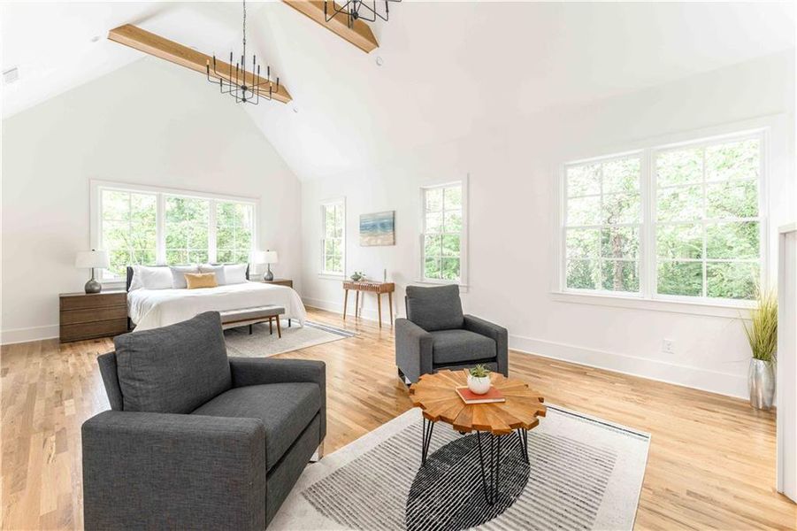 Furnished interior view inside a new home in , Atlanta (Image 3). Furnished interior view inside a new home in , Atlanta (Image 3).