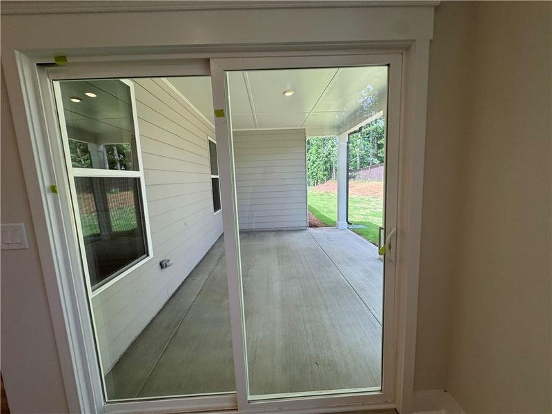 Exterior details and patio area of a home in Rosewood Lake Preserve, Hoschton (Image 3).