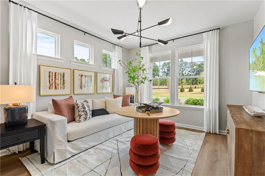 Furnished interior view inside a new home in Hamilton Lakes, Lawrenceville (Image 7).
