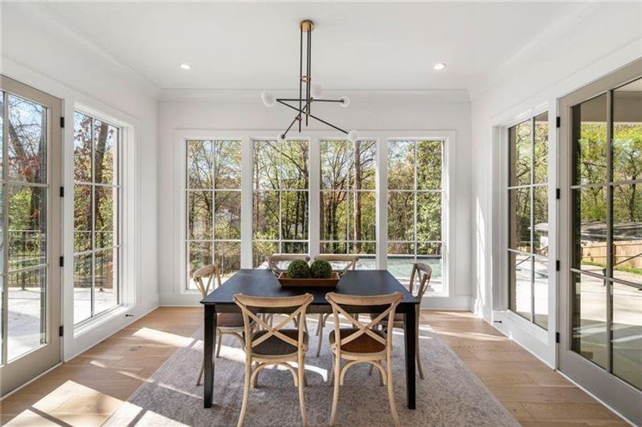 Furnished interior view inside a new home in , Atlanta (Image 14). Furnished interior view inside a new home in , Atlanta (Image 14).