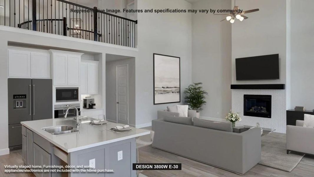 Furnished interior view inside a new home in Austin Point, Richmond (Image 6).