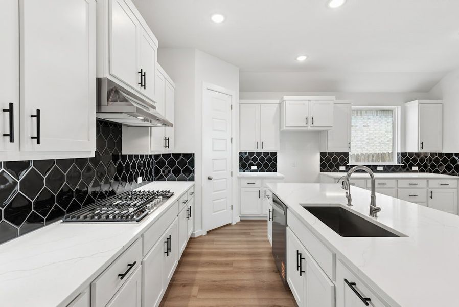 Furnished interior view inside a new home in University Heights, Round Rock (Image 9).