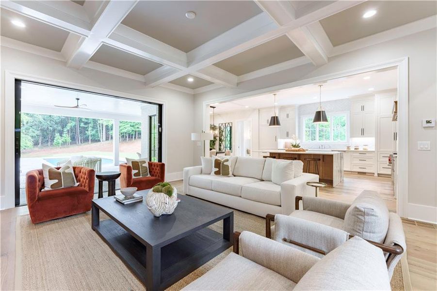 Furnished interior view inside a new home in , Atlanta (Image 11).