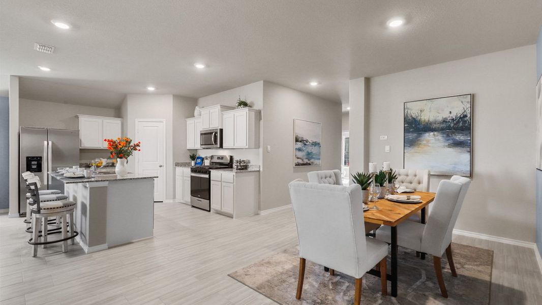 Furnished interior view inside a new home in Rosewood at Beltmill, Fort Worth (Image 13).