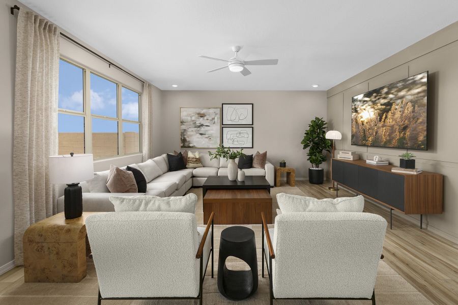Representative furnished interior of a home built from the Pacific by Mattamy Homes in White Tank Vistas, Waddell (Image 9).