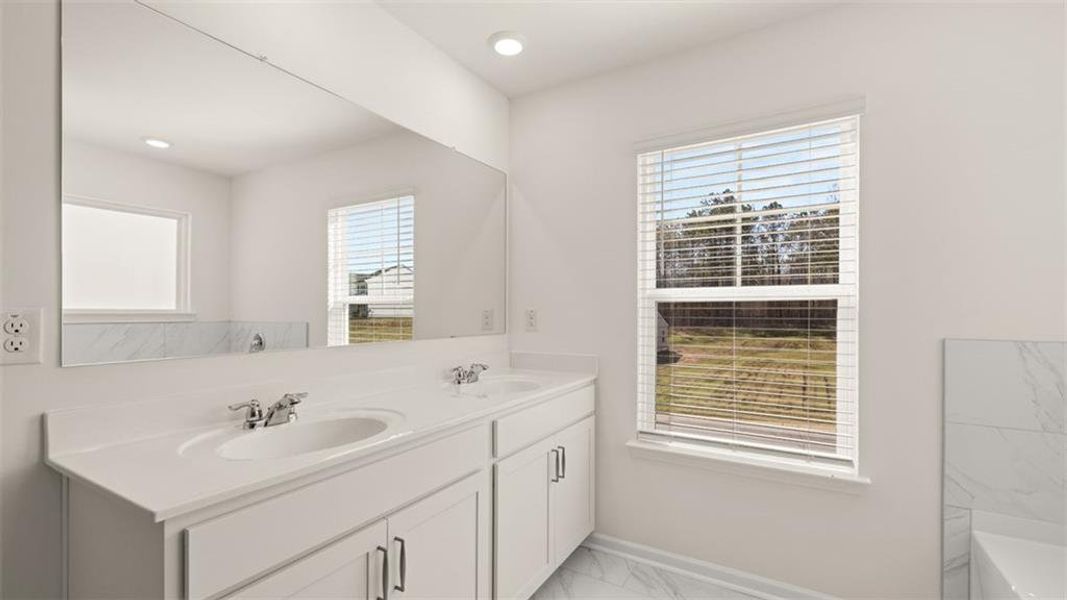 Furnished interior view inside a new home in Brooks Station, Dacula (Image 40).