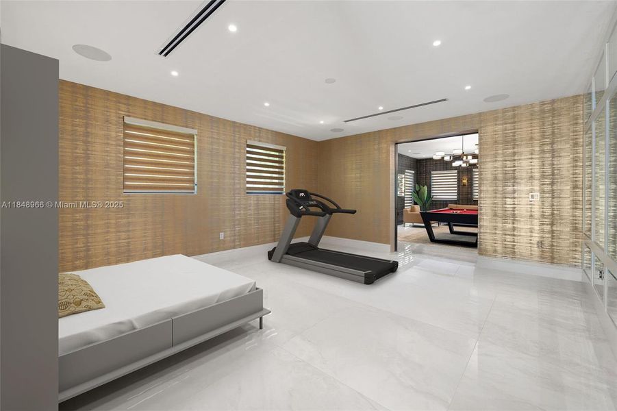 Furnished interior view inside a new home in , Miami Beach (Image 57). Furnished interior view inside a new home in , Miami Beach (Image 57).