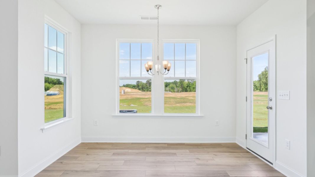 Representative furnished interior of a home built from the Bordeaux by DRB Homes in Sidney Creek Single Family, Zebulon (Image 6).