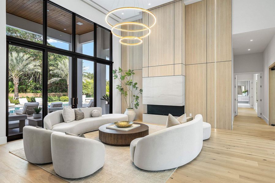 Furnished interior view inside a new home in , Delray Beach (Image 37).
