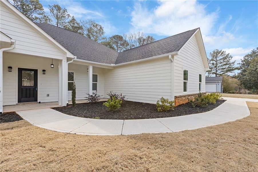 Exterior details and patio area of a home in , Lithonia (Image 25).