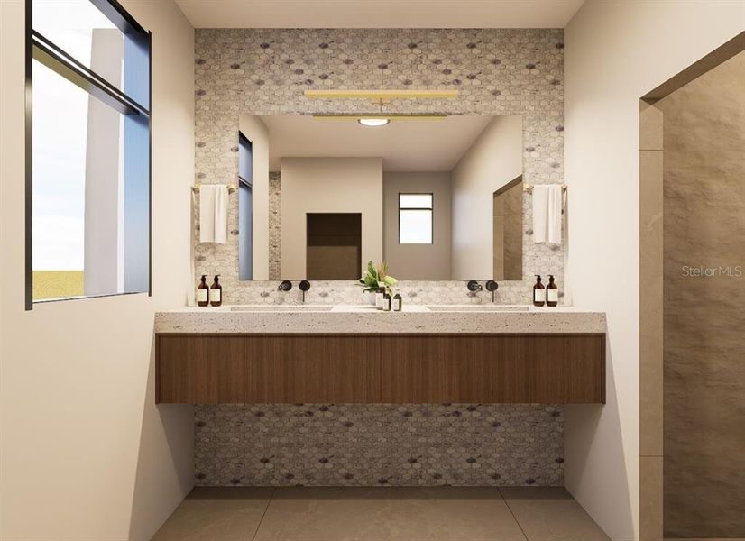 Furnished interior view inside a new home in , Sarasota (Image 14).