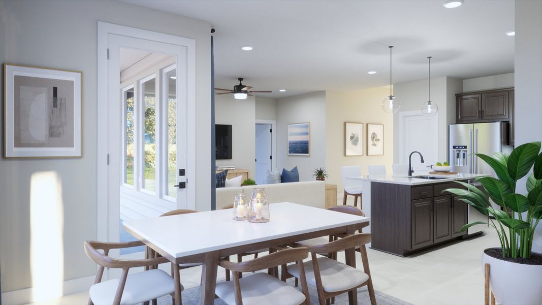 Furnished interior view inside a new home in Parkton Square, Kyle (Image 5).