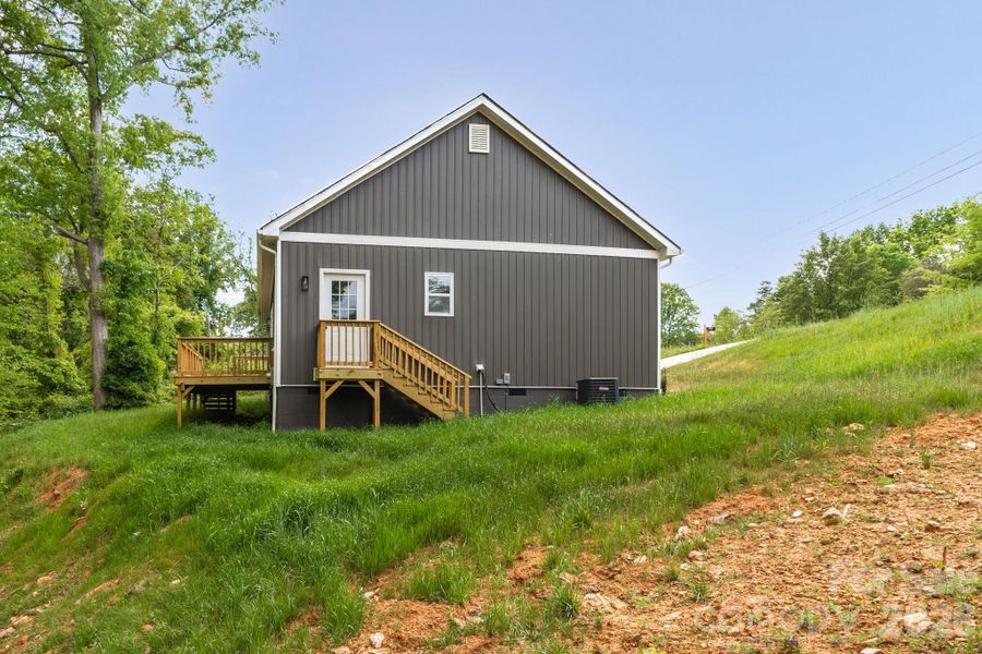 Exterior details and patio area of a home in , Hickory (Image 20).