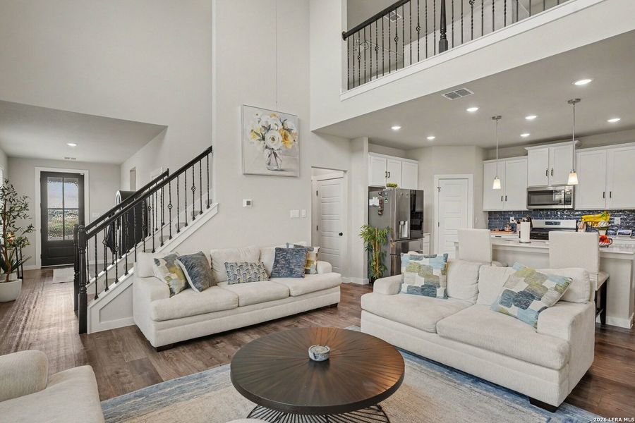 Furnished interior view inside a new home in , San Antonio (Image 8). Furnished interior view inside a new home in , San Antonio (Image 8).