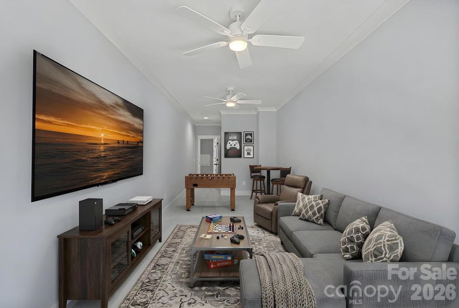 Upper-level private flex space Upper-level private flex space