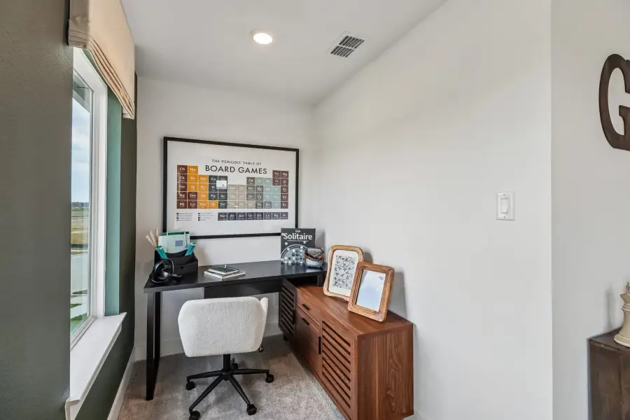 Furnished interior view inside a new home in Blue Creek Trails, Richmond (Image 27).