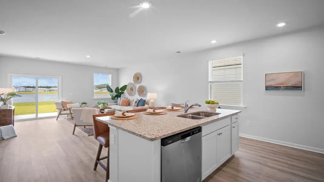 Furnished interior view inside a new home in The Lakes at North Glynn, Brunswick (Image 3).