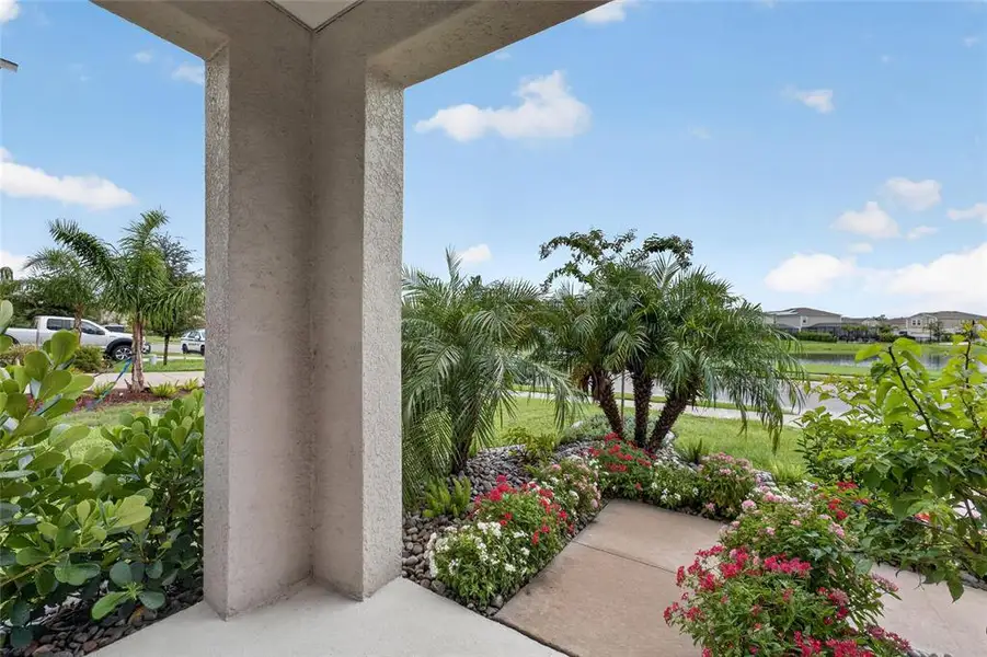 Exterior details and patio area of a home in , Parrish (Image 3).