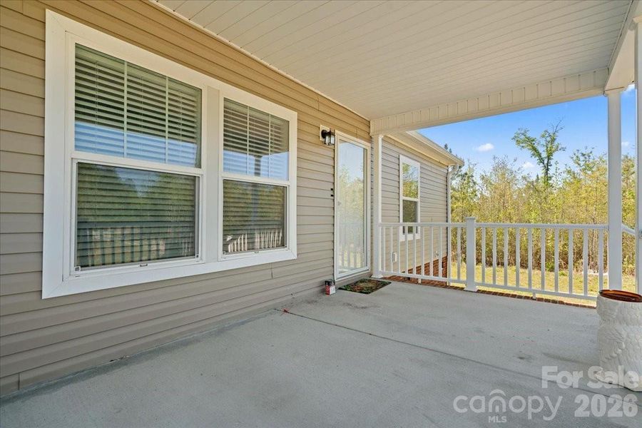 Exterior details and patio area of a home in , Bennettsville (Image 22).