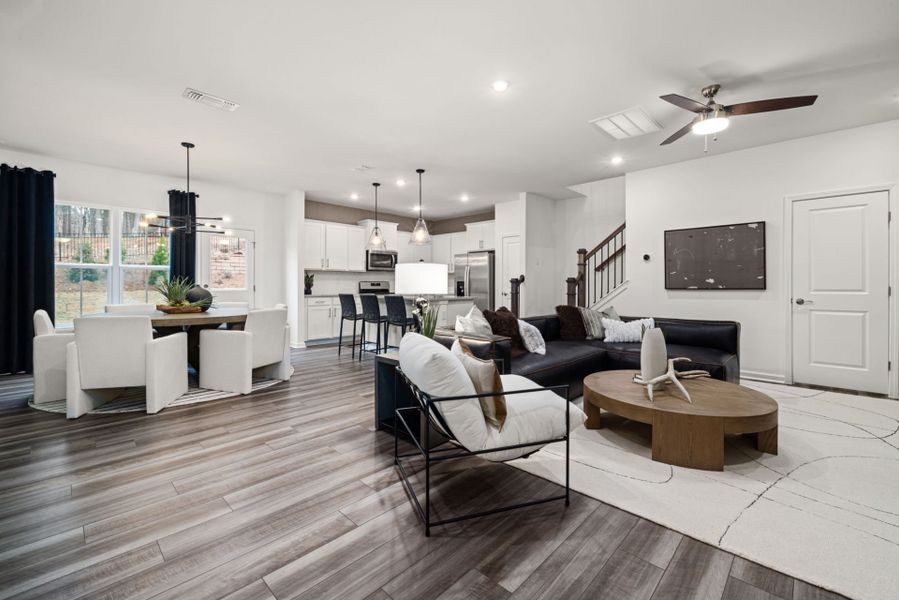 Representative furnished interior of a home built from the Hayden by Pulte Homes in Sedgefield Green, Greensboro (Image 6).