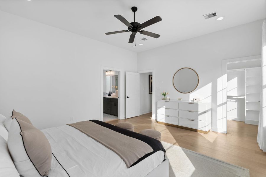 Furnished interior view inside a new home in , Houston (Image 36).