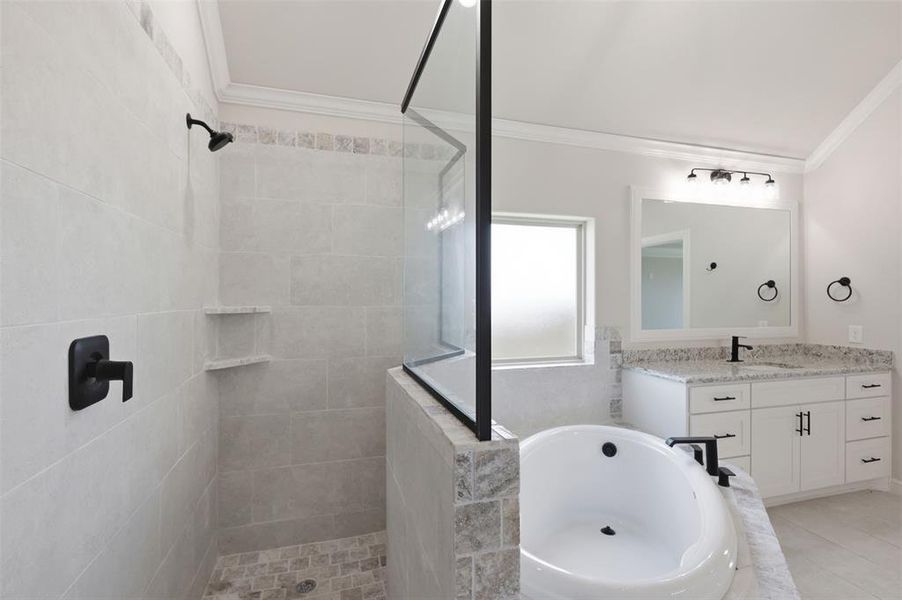Furnished interior view inside a new home in , Godley (Image 17).