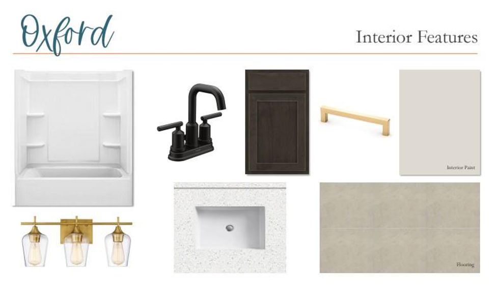 Sample of building materials used in homes in The Cottages at Lariat, Liberty Hill (Image 10).