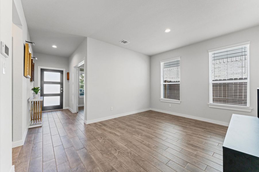 Formal dining towards the front of the home Formal dining towards the front of the home