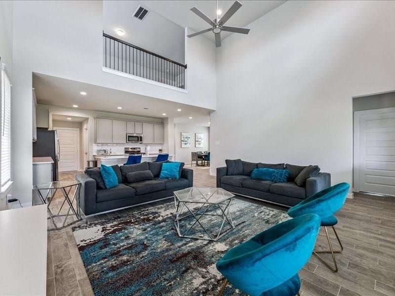 Furnished interior view inside a new home in Champions Oak, Houston (Image 4).