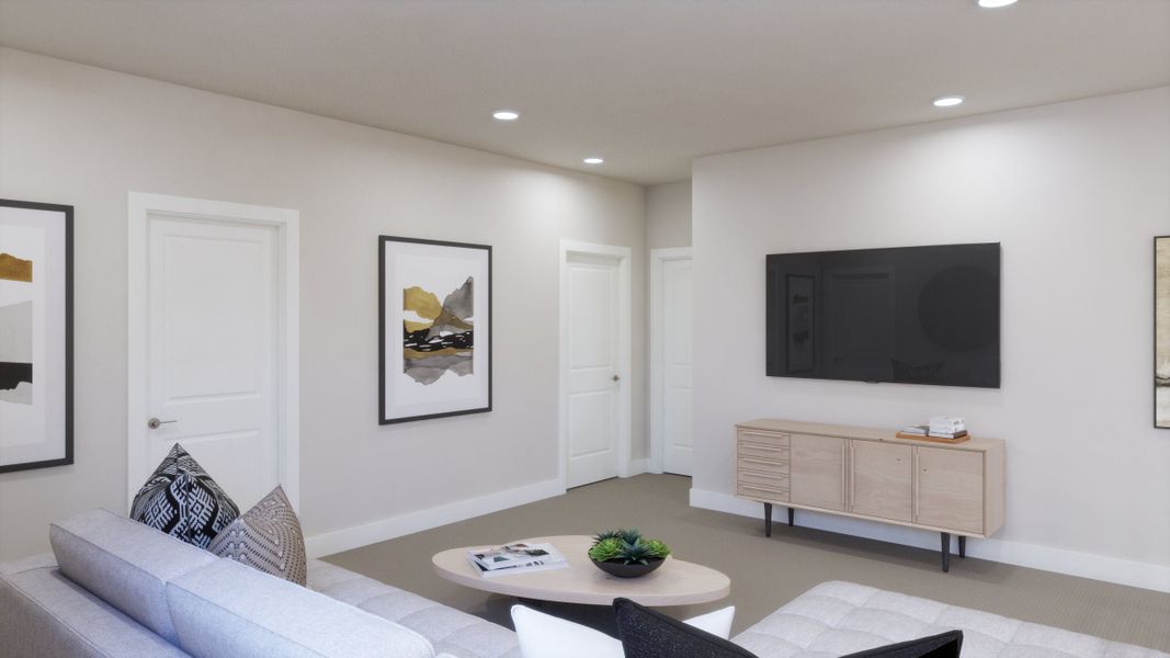 Representative furnished interior of a home built from the Hollow by Trumark Homes in Trumark Homes at Tanterra, Parker (Image 13).