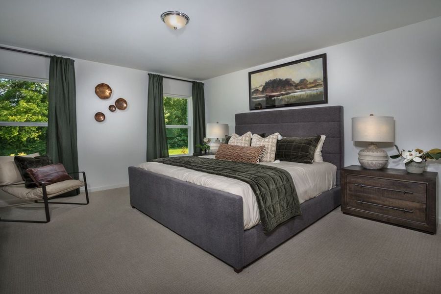 Representative furnished interior of a home built from the 1773 Modeled by KB Home in Birchwood Trails, Fuquay Varina (Image 5).