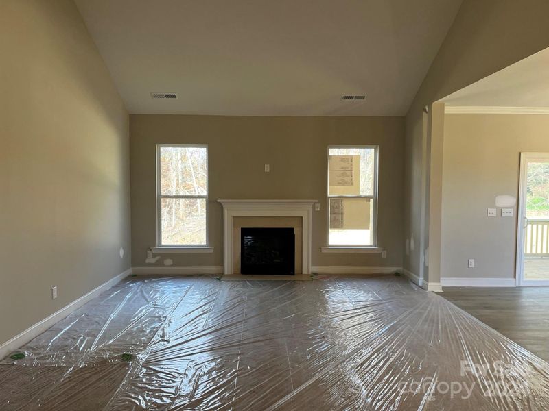 Great Room with Vaulted Ceilings