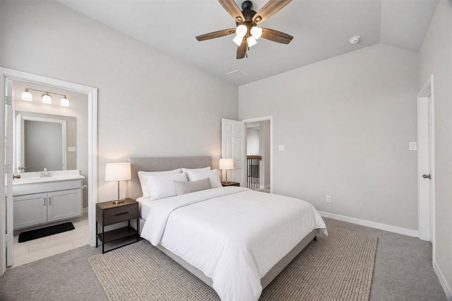 Furnished interior view inside a new home in Westland Ranch, League City (Image 25).