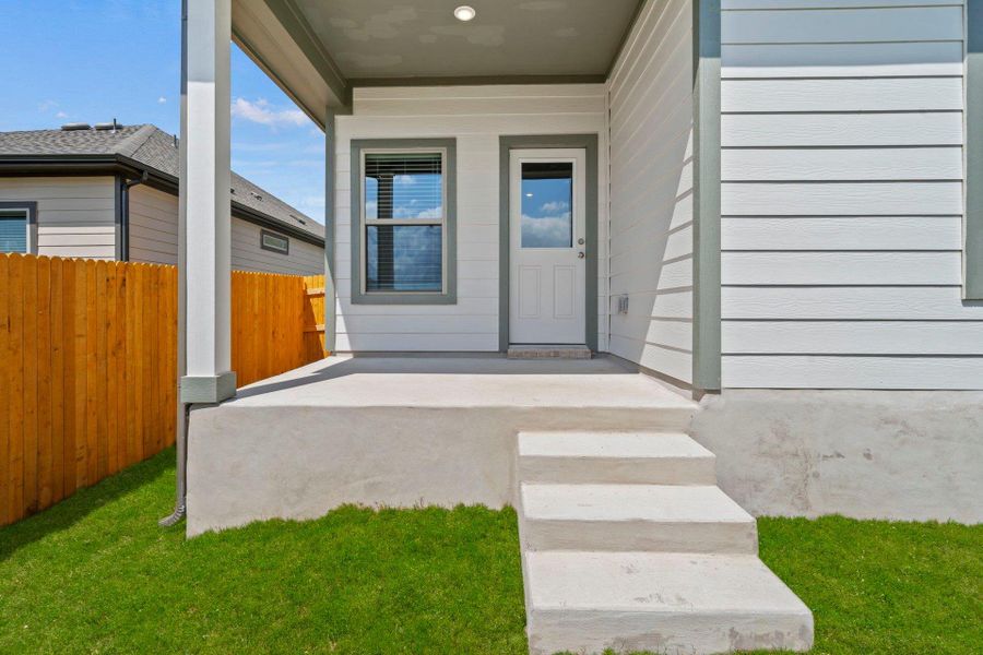 Rear Covered Patio