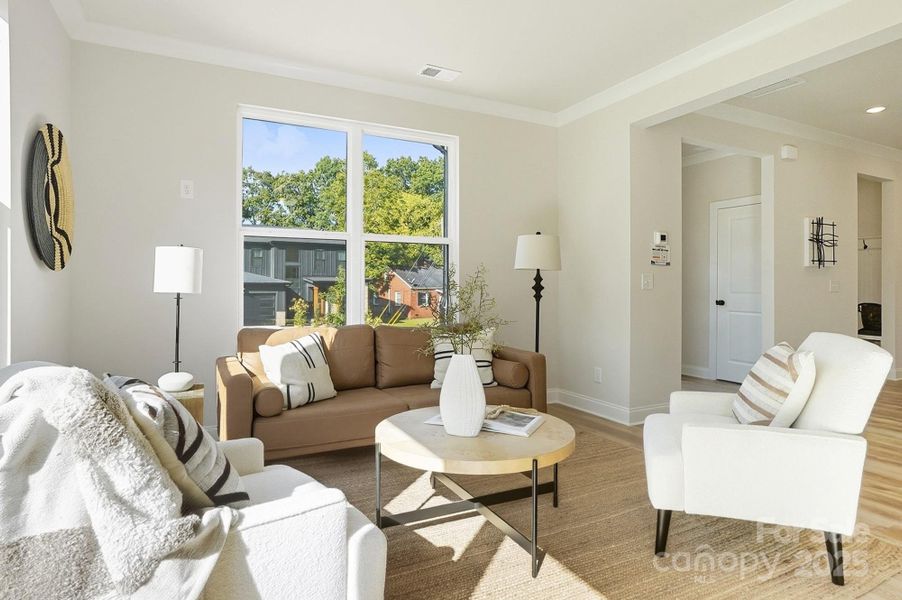 Furnished interior view inside a new home in , Charlotte (Image 38).