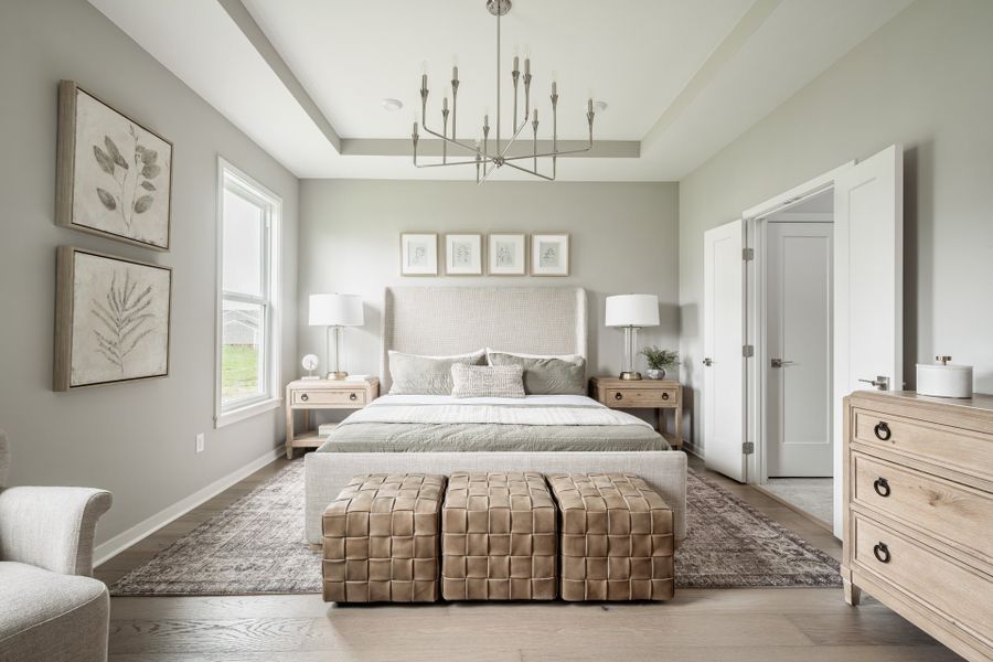 Representative furnished interior of a home built from the Linden by Fischer Homes in Twin Lakes, Hoschton (Image 15).