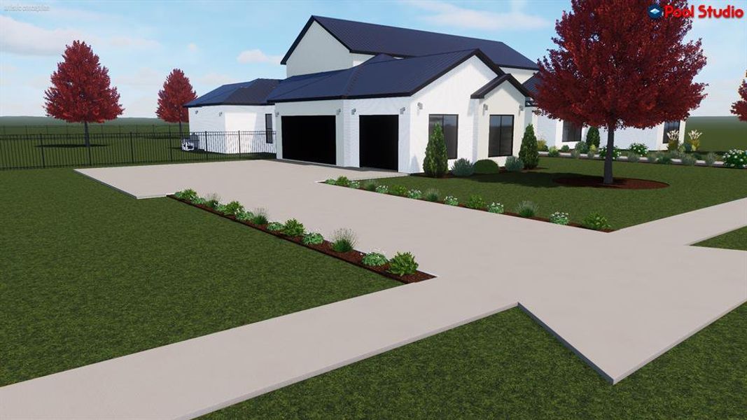 Exterior details and patio area of a home in , Aledo (Image 12).